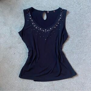 Elegant Black Sleeveless Top